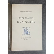 Charles Maurras Aux mânes