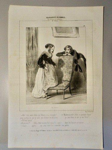 Gavarni litho - gavarni, p.(1804-1866)-litho