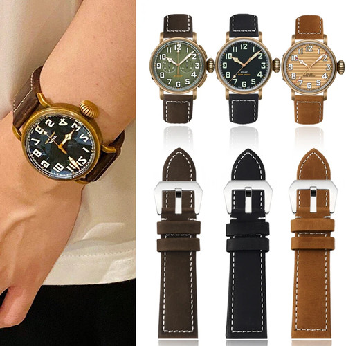 23mm leather watch band strap - watch,