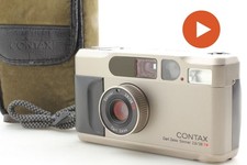 ▶️Tout fonctionne [ COMME NEUF avec étui ] Contax T2 D Data Titan Silver...