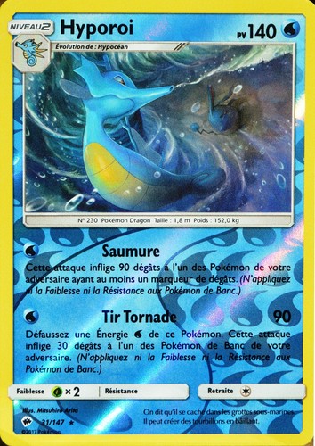 Carte pokémon 147 - carte, hyporoi