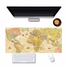 Impression Carte Du Monde Style Couverture Bureau Fabriqué PVC, Dimension