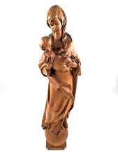 Madone Sculptée Avec Enfant