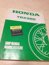 Honda TRX 350 quad TRX350 TRX manuel technique atelier workshop service manual