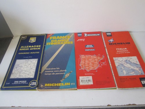 Lot cartes routieres - de,