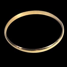 Superbe Bracelet jonc plaqué or jaune poinçonné