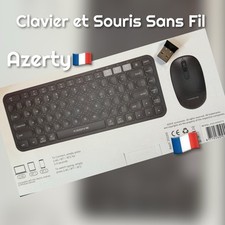 Clavier souris sans fil Azerty
