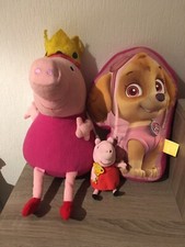 Lot de 2 peluches doudou Peppa