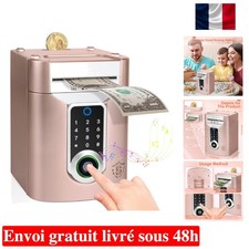Tirelire Électronique Enfant 3-12 Ans, Tirelire Coffre-Fort avec Écran Tactile e