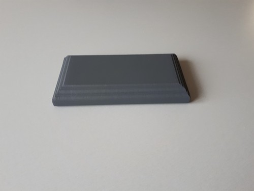 Socle bois peint gris - en,