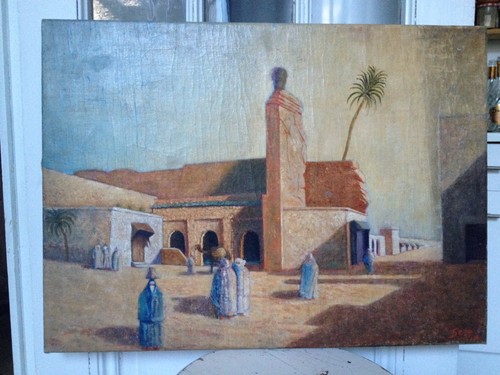 Huile sur toile orientaliste