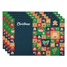 Lot de 4 Sets de Table Plaid