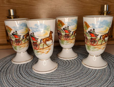 Joli lot de 4 mazagrans décor