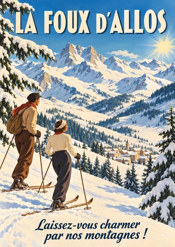 Affiche foux d allos - a4, d'allos