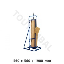Dérouleur coupeur vertical pour grand rouleau papier kraft 140 à 160 cm