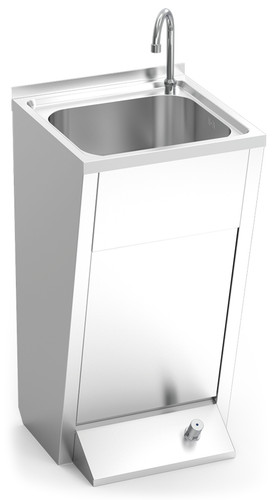 Lave mains inox sur pied
