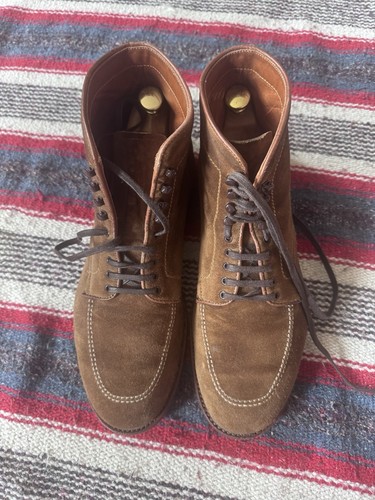 Alden indy boot - snuff, suede