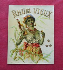  Rhum Vieux - Etiquette Ancienne   !