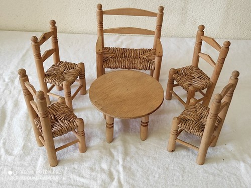 Mobilier bois pour poupée - mobilier, en