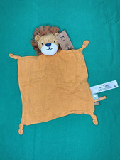 Doudou Plat Lange Lion Jaune