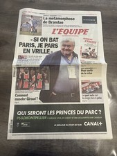 L'Equipe Journal 18/02/2012; PSg-Montpellier; Nicollin / Brandao/ Giroud/ Ski Al