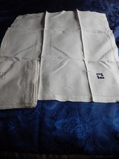 6 SERVIETTE LIN TABLE BLANCHE