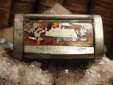 TABATIERE  en bois gravé