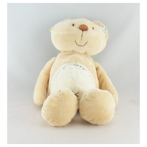 Doudou ours beige écru - , ventre