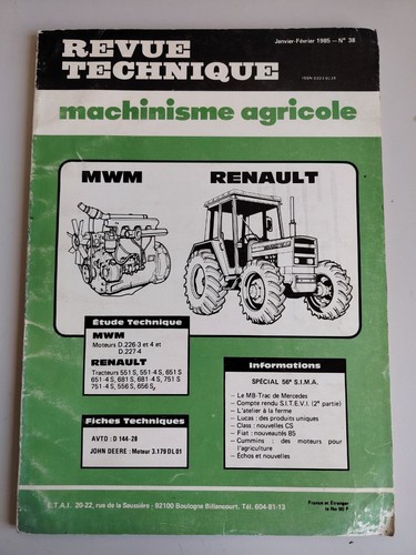 Revue technique tracteur - revue,