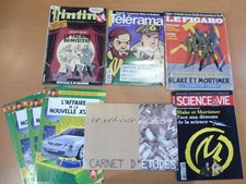 RARE  LOT  BLACK & MORTIMER   REVUE , PUB   / VOUS ACHETEZ CE QUE VOUS VOYEZ !