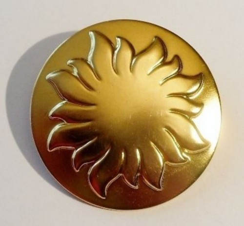 Broche rétro ronde - broche,