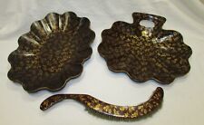 RAMASSE MIETTES NAPOLEON III & COUPE ( pelle, brosse) carton bouilli 19ème