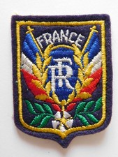 INSIGNE ANCIEN FRANCE DRAPEAUX BLEU BLANC ROUGE