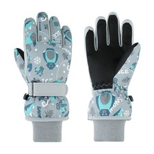 Gants de Ski Enfants Moufles de Ski Fille Garçon Gants Chaud Hiver Moufles Co...