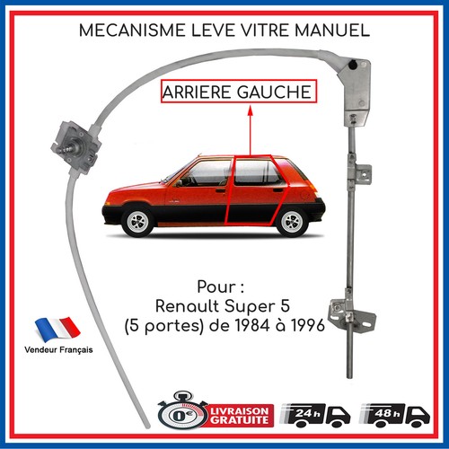 Remonte vitre arriere gauche - remonte,