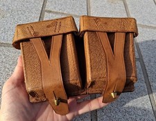 Pochette, Cartouchière CUIR pour fusils Mosin Armée Soviétique 195x URSS USSR