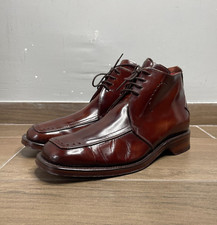 Bottes croaker en cuir marron à motif Jeffery West pour hommes - taille 9UK /...