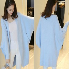 Femme Long Cardigan Tricot