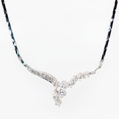 Collier blanc 750 18k - en, 750/18k
