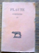 Auteurs latin Plaute Comédies