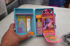 polly pocket fashion valise bleu et rose avec accessoire