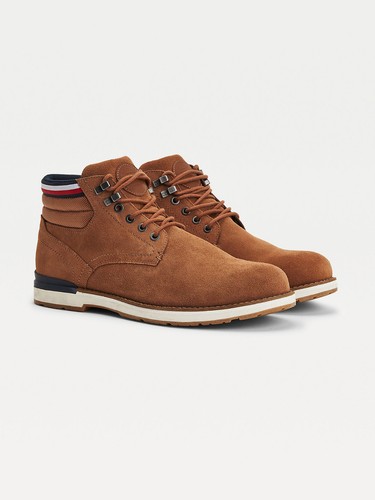 Bottines daim à - daim, lacets