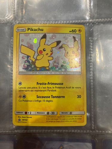 Carte pokémon pikachu sm162 - carte,