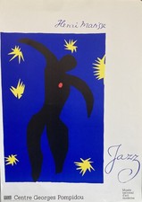 AFFICHE ORIGINALE – HENRI MATISSE – JAZZ – CENTRE POMPIDOU - 1979