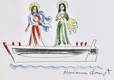 Mistral Mireille. Mirèio. Poème provençal DESSIN ORIGINAL CLOUZOT 1/125 ex suite