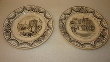 LOT 2 ASSIETTES CREIL ET MONTEREAU LEBEUF MILLET, SERIE RETOUR CENDRES NAPOLEON