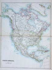 1897 Ancien Carte Nord