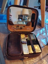 Ancienne Trousse De Toilette Necessaire Voyage Vintage 