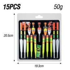 Lot de 15 flotteurs de pêche