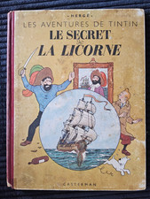 Tintin - Le Secret de la Licorne - A20 - EO  dos blanc de 1943